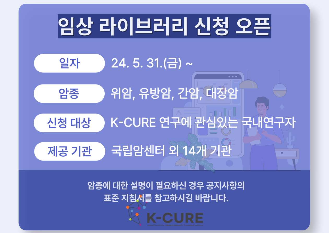 15개 의료데이터 중심병원, 암 임상데이터 개방